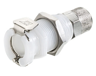 液压接头 - 40AC-S8 series - LinkTech Quick Couplings, Inc. - 螺纹 / 塑料