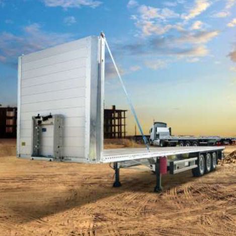 托盘半挂车 - S.PL - Schmitz Cargobull - 设备装载 / 工地 / 用于软管