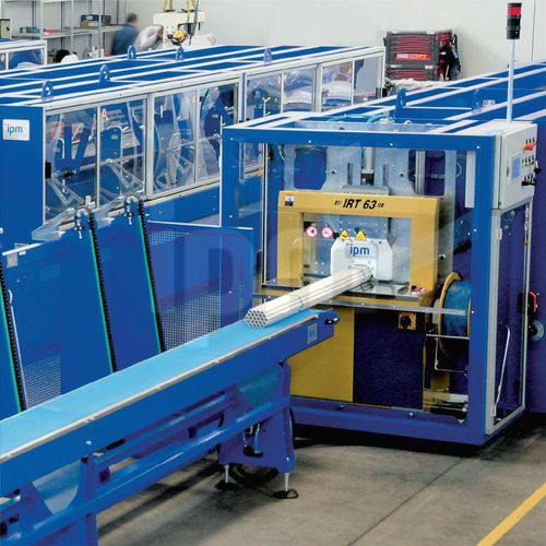 自动包装机 - IRT series - IPM ITALIAN PLASTIC MACHINERY - PLC控制 / 直线形 / 用于管道