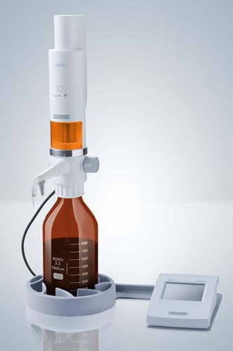 机动分配器 - 10 - 50 ml | opus® - Hirschmann Laborgeräte GmbH & Co. KG - 用于试剂瓶