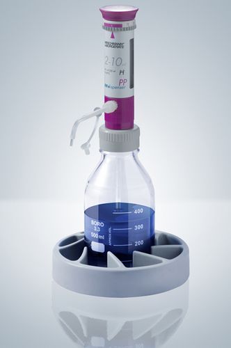 手动分配器 - 2 - 60 ml | EM dispenser PP series - Hirschmann Laborgeräte GmbH & Co. KG - 用于试剂瓶