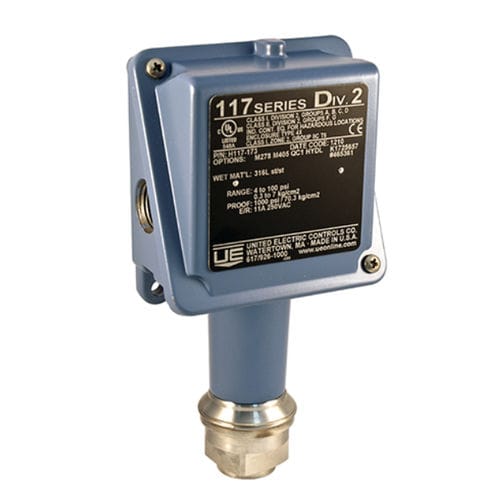 压力开关/真空调节器 / 机电 - 117  - United Electric Controls - 差动 / SPDT / 不锈钢