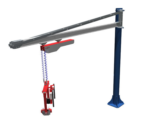 气动机械臂 - max. 150 kg, 1 600 mm - HUSCH GmbH - 抓取 / 柱式 / 带钢索起重机