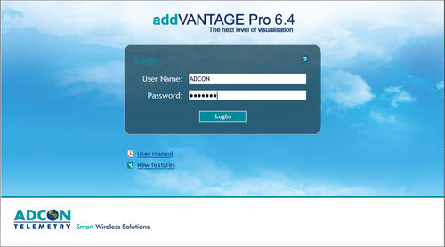 数据库软件 - addVANTAGE Pro 6.4 - Adcon Telemetry - 可视化 / 用于发动机 / 工业