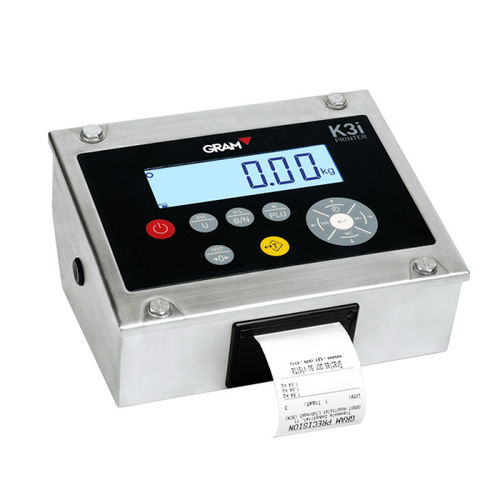 内置打印机称重仪表 - Gram K3i Printer Indicator - Gram Group - 数码 / LCD 显示屏 / 台式