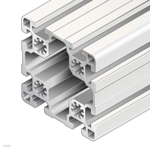 阳极氧化铝型材 - 3842553613 - Bosch Rexroth - Assembly Technology - 矩形 / 工业 / 开放式