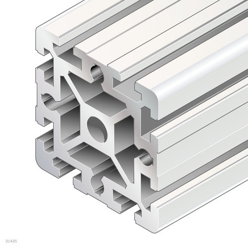 阳极氧化铝型材 - 3842557201 - Bosch Rexroth - Assembly Technology/博世力士乐 - 矩形 / 工业 / 开放式