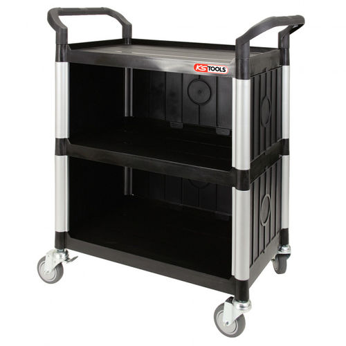 车间手推车 - 800.0021 - Kstools  - 塑料 / 3节 / 带制动装置