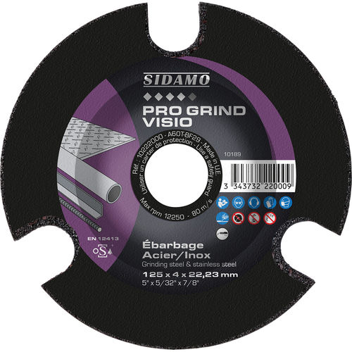 粉磨砂盘 - PRO GRIND VISIO - SIDAMO - 用于不锈钢