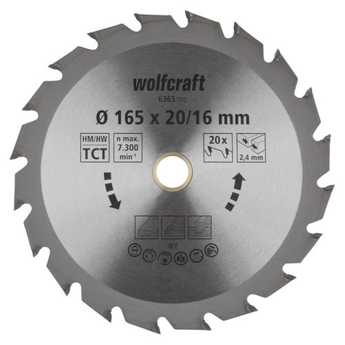 圆锯片 - 6355 - WOLCRAFT - 截断 / 碳化钨 / 用于木材