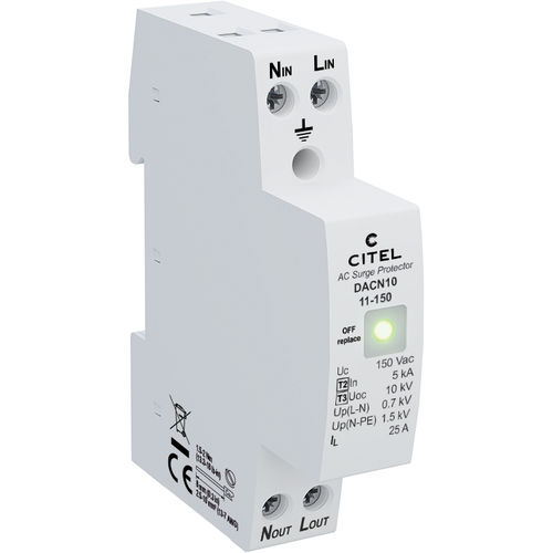 整体式避雷器 - DACN10 series - CITEL - 2 型 / 3 型 / 防止瞬变电流