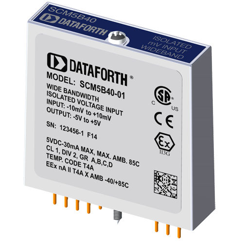 电压输入模块 - SCM5B40-01 - Dataforth Corporation - 模拟 / 宽带式