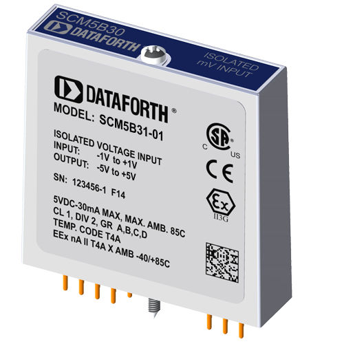模拟输入模块 - SCM5B31-01 - Dataforth Corporation - 电压 / 机器状态监控 / 电路板安装