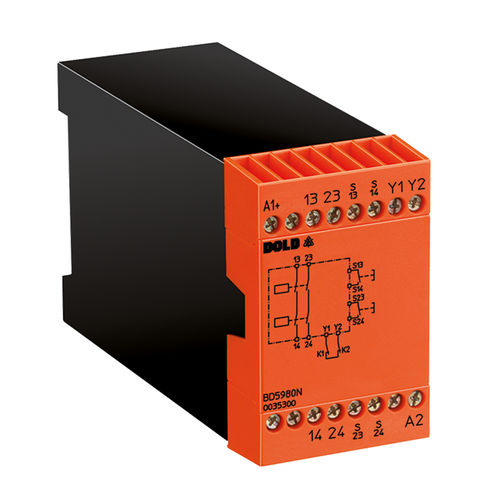 紧急制动安全监控继电器 - BD 5980N - DOLD - 2NO / SIL / IEC
