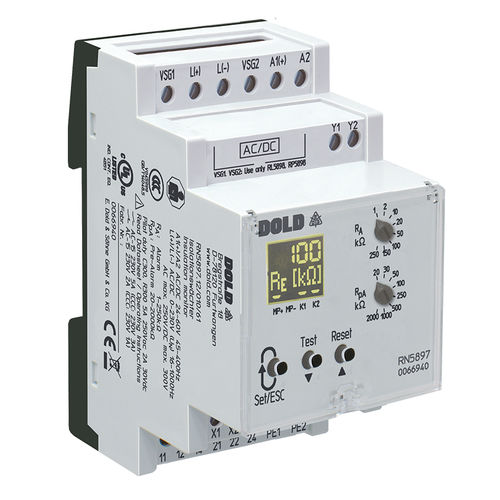 交流电网绝缘控制器 - VARIMETER IMD | RN 5897/010 - DOLD - 直流 / AC/DC / DIN导轨