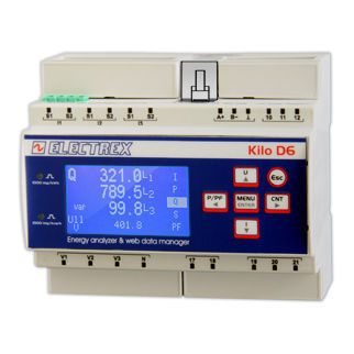 监控分析仪 - PFNK6-FQ5D9-A21 KILO F NET D6 PQ WEB LOG 16 CHARTS - ELECTREX - 用于电网 / 交流电网 / 网络