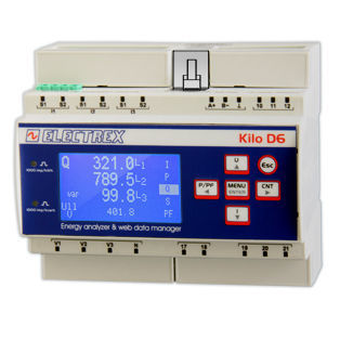 监控分析仪 - PFNK6-1Q5D9-121 KILO NET D6 PQ WEB LOG - ELECTREX - 用于电网 / 交流电网 / 网络