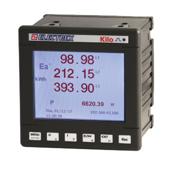 监控分析仪 - PFNK9-1Q5D9-121 KILO NET 96 PQ WEB LOG 16 - ELECTREX - 用于电网 / 交流电网 / 工业