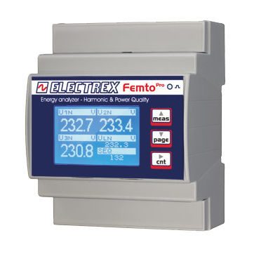 电网分析仪 - PFA64-10102-E00 FEMTO PRO D4 5A CLAMP - ELECTREX - 交流电网 / 功率 / 电压