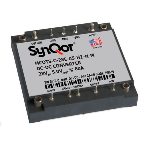 DC/DC变流器 / 调节 - Mil-COTS 28E  - SYNQOR - 绝缘 / 电路板 / 单输出
