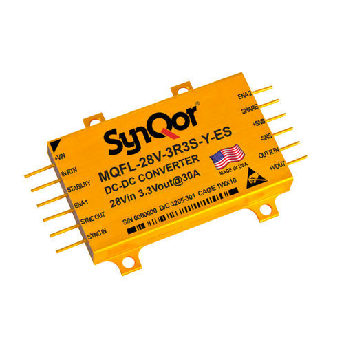 DC/DC变流器 / 用于严苛环境 - MQ 28V - SYNQOR - 调节 / 电路板 / 单输出