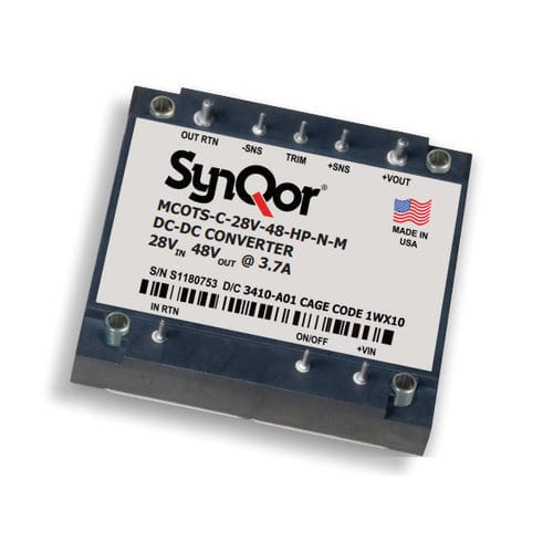 DC/DC变流器 / 调节 - Mil-COTS 28V  - SYNQOR - 绝缘 / 电路板 / 单输出