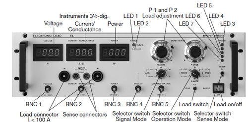 直流电子负载 - 0.5 - 1 kW, 2.5 - 800 V | EL500, EL1000 series - Zentro-Elektrik - 可编程