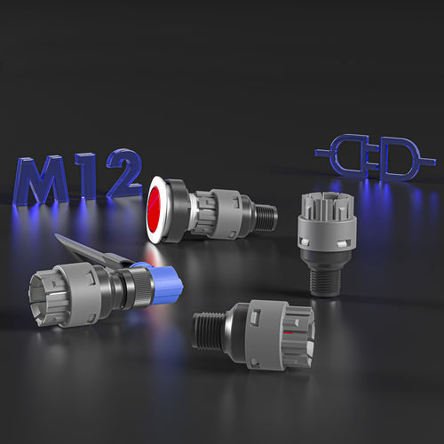 M12连接器 - FRT Connect - Georg Schlegel GmbH & Co. KG - 数据 / 供电 / 直线型