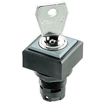 钥匙型开关 - QUARTRON® QXSSA12E - Georg Schlegel GmbH & Co. KG - IP65 / 螺旋式 / 用于面板