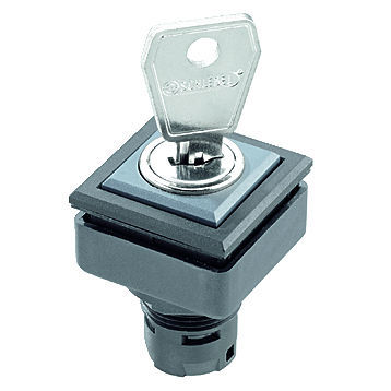 钥匙锁闭型切换开关 - QUARTRON-JUWEL® QXJSSA12E - Georg Schlegel GmbH & Co. KG - IP65 / 用于面板 / 不发光