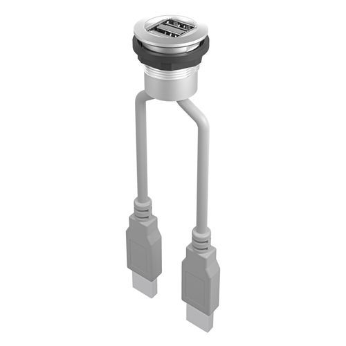 数据连接器 - RONTRON-R-JUWEL RRJ_2USB - Georg Schlegel GmbH & Co. KG - Jack / USB / 圆形