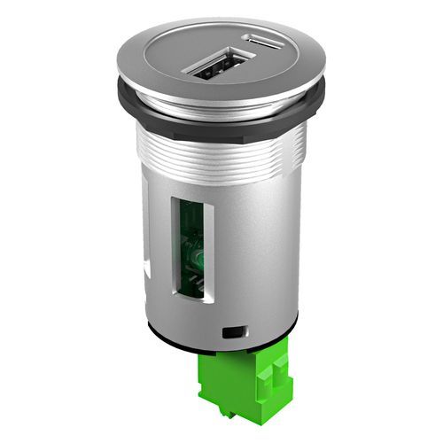 嵌入式插座 - KRJM_2USB_AC_5V - Georg Schlegel GmbH & Co. KG - 面板式 / IP20 / 坚固