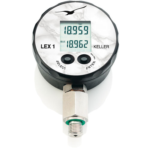 LCD显示压力计 - LEX1 - KELLER Pressure AG - 螺纹 / G 1/4 / G 1/2