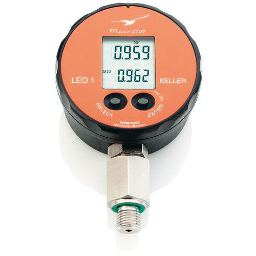 LCD显示压力计 - LEO1  - KELLER Pressure AG - 螺纹 / G 1/4 / NPT 1/4