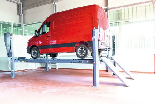 四柱汽车升降平台 - CARLIFT II 5.0 - MAHA Maschinenbau Haldenwang GmbH & Co. KG - 5吨 / 电动液压 / 车用