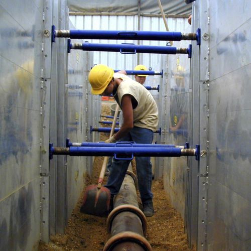 挖掘沟槽支撑系统