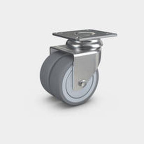 回转脚轮 - 85   - RÄDER-VOGEL RÄDER- UND ROLLENFABRIK GMBH & CO. KG - 平台车 / 成对 / 热塑橡胶