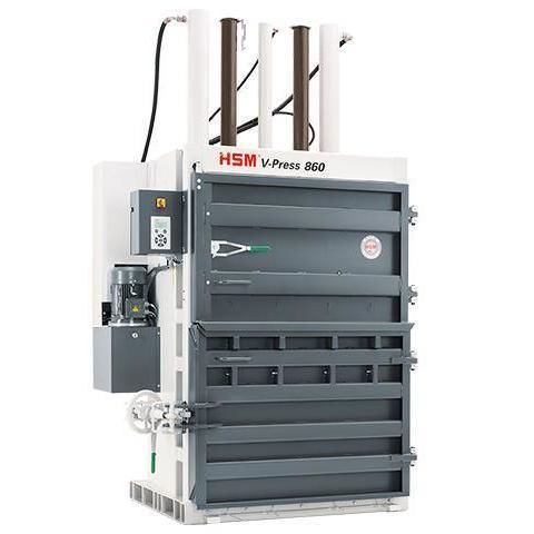 废料打包压缩机 - HSM V-Press 860 - HSM GmbH + Co. KG - 垂直