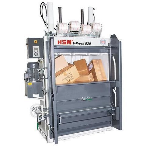纸板箱打包压缩机 - HSM V-Press 830 plus - HSM GmbH + Co. KG - 用于纸张 / 用于纺织品 / 用于薄膜