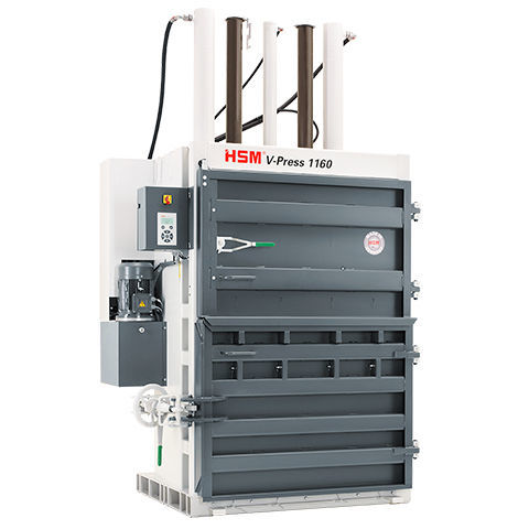 废料打包压缩机 - HSM V-Press 1160 - HSM GmbH + Co. KG - 垂直 / 1200x1100x1200