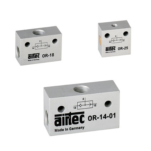 往复止回阀 - OR series - AIRTEC Pneumatic - 不锈钢 / 黄铜 / 铝框架
