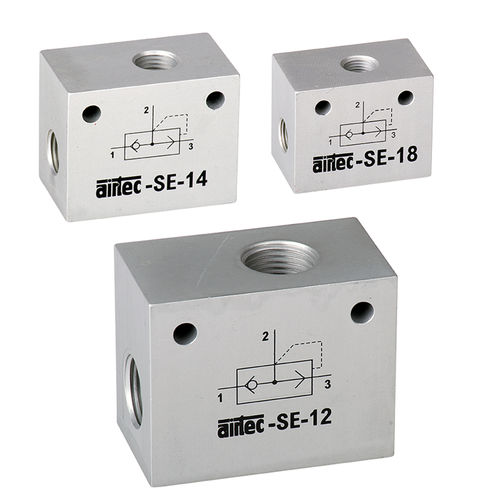 球形阀 - SE series - AIRTEC Pneumatic - 气动操控式 / 用于空气 / 铝制