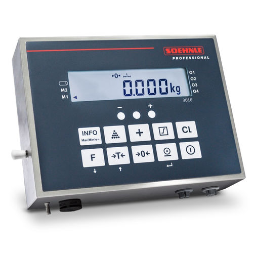 带LCD图像显示器称重终端 - 3010 series - Soehnle Industrial Solutions GmbH - 台式 / IP67 / IP40