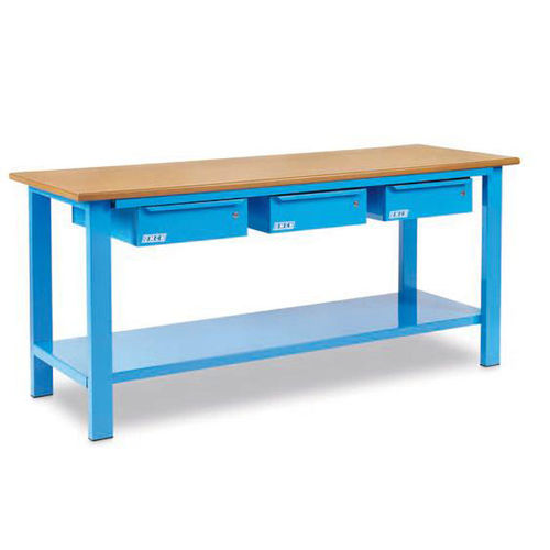 木质工作台 - 100 series - OMCN SOLLEVAMENTO - 用于车间 / 3 屉式 / 2 屉式