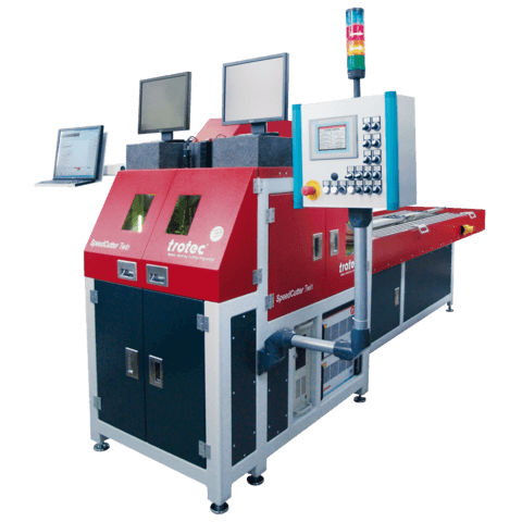 激光切割系统 - SpeedCutter Twin - Trotec Laser GmbH/卓泰克 - 管道 / 数控 / 自动装载