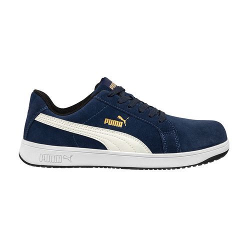 防滑安全鞋 - ICONIC SUEDE NAVY LOW - PUMA SAFETY SHOES - 防穿孔 / 耐热 / 放电