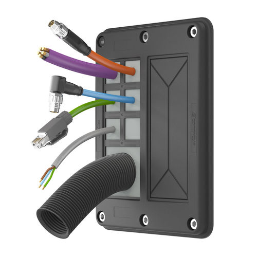 IP66电缆引入板 - KDS-FP series - CONTA-CLIP Verbindungstechnik GmbH - 模块化 / 用于电柜 / 用于预组装电缆