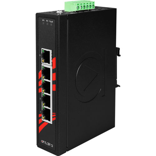 非管理型以太网交换机 - LNX-500A - Antaira Technologies - 5端口 / DIN导轨 / 墙壁
