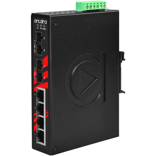 非管理型以太网交换机 - LNX-0602-S3-T - Antaira Technologies - 6 端口式 / DIN导轨 / 壁挂安装