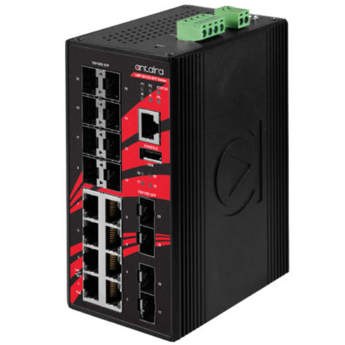 管理型以太网交换机 - LMP-2012G-SFP-T - Antaira Technologies - 20 端口式 / 3 级 / 千兆以太网